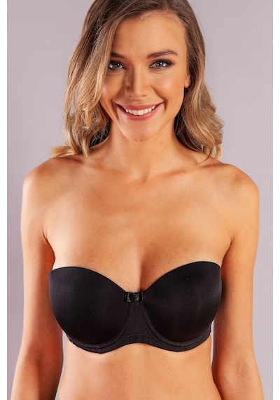 Moon Wear Gabrıella Balconette Foam Cup Bra, Siyah Konforlu Ve Şık Sütyen, Strapless Çok Renkli