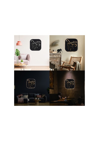 Led Işıklı Kişiselleştirilebilir Kadın Temalı Tablo Mila Dekoratif Gece Lambası Sarı - 737210181 Sarı