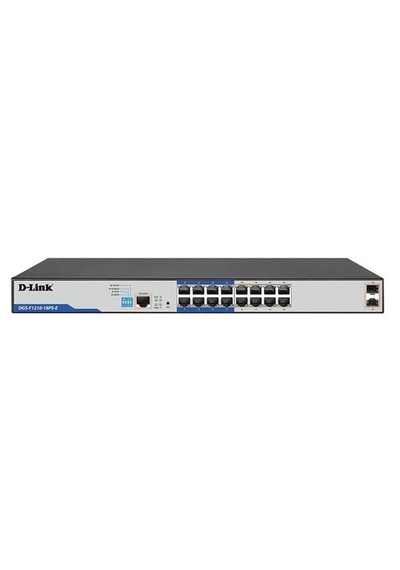 D-lınk 16port 150w Dgs-f1210-18ps-e Gıgabıt 2x Sfp Yönetilebilir Poe Switch