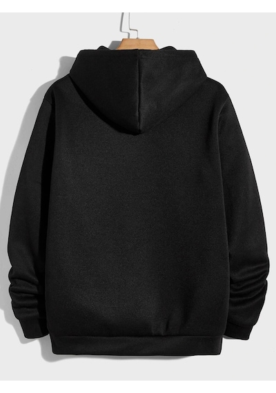 Startmore Unisex Kadın/erkek Harajuka Sokakt Yazılı Grafik Sweat Siyah