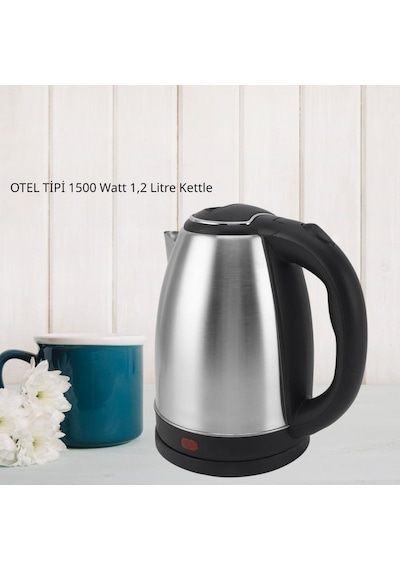 Crown CRW-7105 1.2L Otel Tipi Kettle