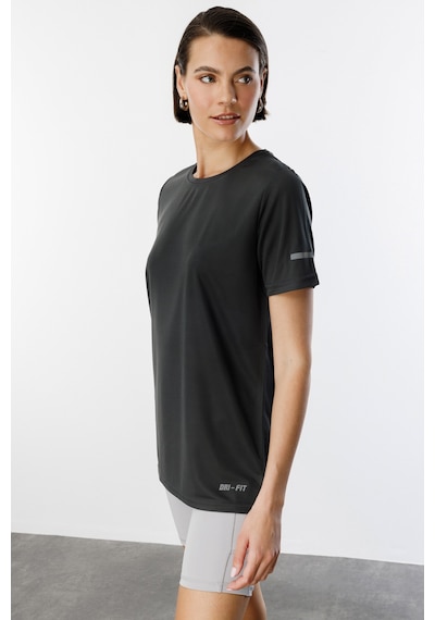 Genius Store Kadın Nem Emici Hızlı Kuruma Atletik Teknik Performans Spor T-shirt Drıfıt-kısakol Füme