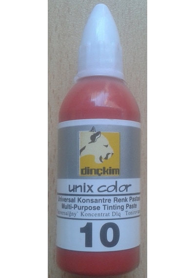 Unix Color Su Bazlı Akrilik Boya Ve Renklendirici (Kırmızı) 20 Ml