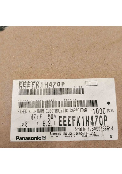 Eeefk1h470p 47mf 50v Smd Kondansatör 100 Adet