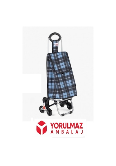 3 Tekerlekli Pazar Arabası Çantalı