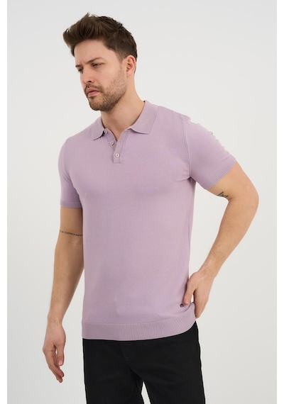 Alexander Gardi Alexandergardı Polo Yaka Düğmeli Triko T-shirt 50024 Lila Alexander Gardi Alexandergardı Polo Yaka Düğmeli Triko T-shirt 50024 Lila