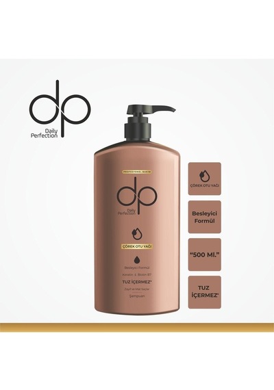 Dp Daily Perfection Daily Perfection Çörek Otu Yağı Tuzsuz Şampuan 500 ML
