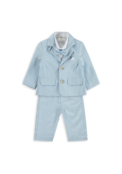 Civil Baby Papyonlu 6-18 Ay Takım - Mavi Buz Mavisi