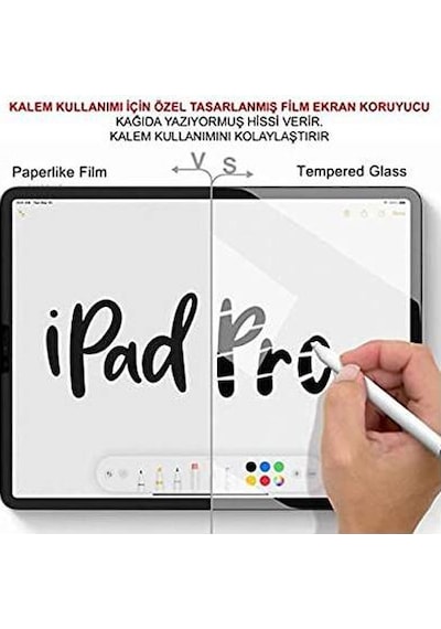 Apple Uyumlu iPad 2 A1397 Ekran Koruyucu Paperlike Pencil