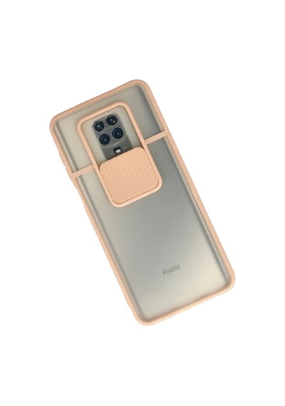Newface Xiaomi Redmi Note 9 Pro Kılıf Palm Buzlu Kamera Sürgülü Silikon Semeglbl - 99 - Pembe