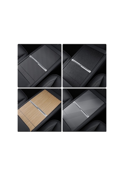 Red Lion Parts Tesla Model Y Juniper/model 3 Hıghland Orta Konsol Koruyucu Ahşap Görünümlü Kaplama
