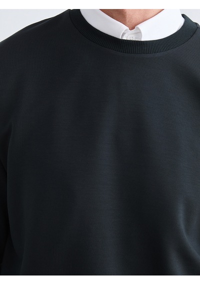 Lcw Vision Antrasit Bisiklet Yaka Erkek Sweatshirt