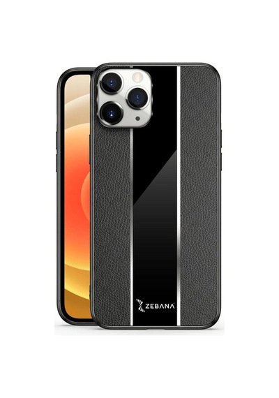 Apple İphone 12 Pro Max Uyumlu Kılıf Premium Deri Kılıf Siyah