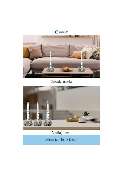 Mumluk Şamdan Tealight Ve İnce Mum Uyumlu Ejderha Yumurtası Model - Gümüş Eskitme