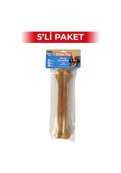 Snacky Natural Köpek Çiğneme Kemiği 25 Cm 5 Paket