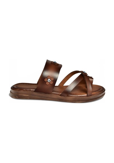 Fox Shoes Y390022603 Kahverengi Hakiki Deri Nazar Boncuklu Parmak Detaylı Kadın Terlik Kahverengi Fox Shoes Y390022603 Kahverengi Hakiki Deri Nazar Boncuklu Parmak Detaylı Kadın Terlik Kahverengi