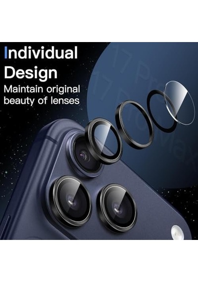 Enfein Apple iPhone Uyumlu 17 İle Uyumlu Cmcov Kamera Lens Koruyucu Kolay Tak Çıkar Ergonomik İnce Tasarım Kırılma Ve Çizilme Önleyici Siyah Sku: Zeusb0gzcbfnzd -