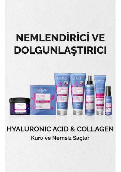 Hyaluronik Asit & Kolajen Kuru Ve Cansız Saçlara Özel Duş Öncesi Saç Bakım Maskesi 6x50ml-vegan