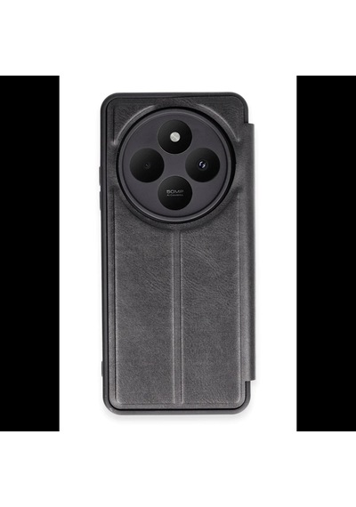 Xiaomi Redmi 14c Uyumlu Kılıf Flip Cover - Siyah