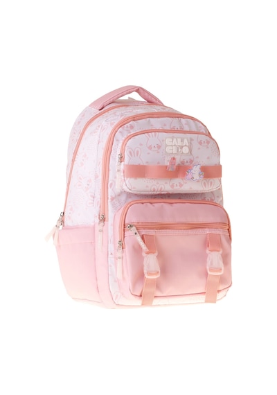 Calacilo Pleasant Kız Çocuk Kedi Baskılı Pembe İlkokul Okul Sırt Çantası - Beş Bölmeli - C4050