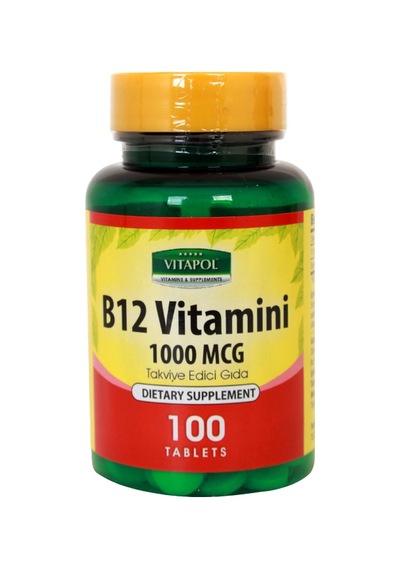 Vitapol Vitamin B12 100 Tablet B12 Vitamini Şubat 2024