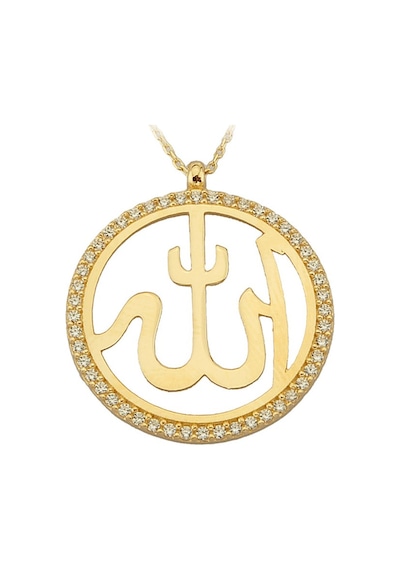 Altın Allah Yazılı Kolye G10335