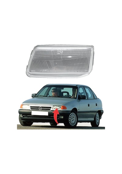 Opel Astra F Sol Far Camı 1991-1994 1216003cam