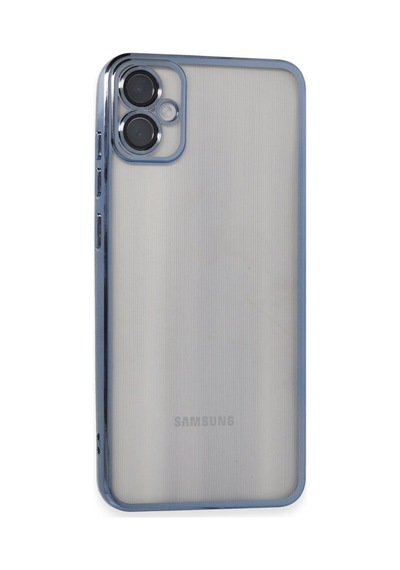 Samsung Galaxy A05 Uyumlu Kılıf Lensli Silikon - Lacivert