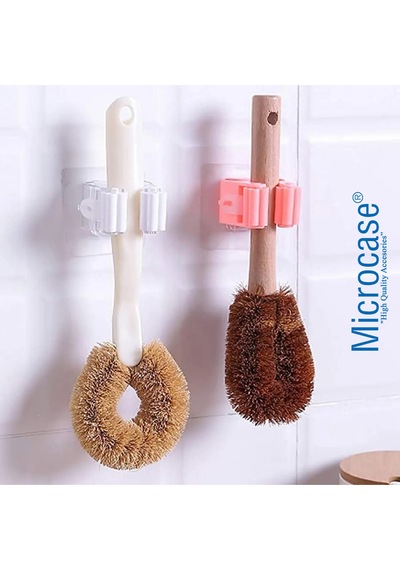 Yapışkanlı Plastik Mop Tutucu Pratik Organizer Temizlik Fırçası Süpürge Tutucusu Al4455 Plastik 10 X Diğer