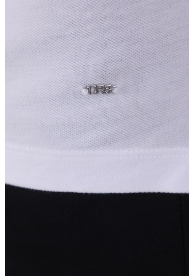 T8579 Dewberry Erkek T-shırt-beyaz Beyaz