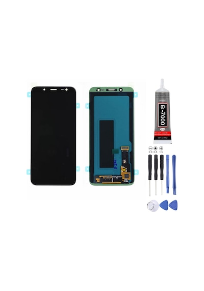 Samsung J600 J6 Uyumlu Lcd Ekran Servis Siyah + Montaj Kiti