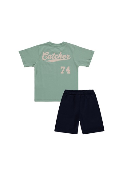 Civil Boys Erkek Çocuk B 74 Baskılı 2 -5 Yaş Takım  - Yeşil 17M16263426S1