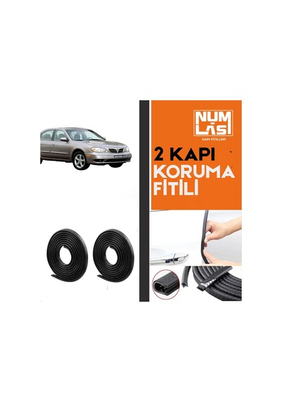 Nissan Maxima 2000-2003 İki Kapı Koruma Fitili Siyah Renk Numlas-a Kalite-nm2802