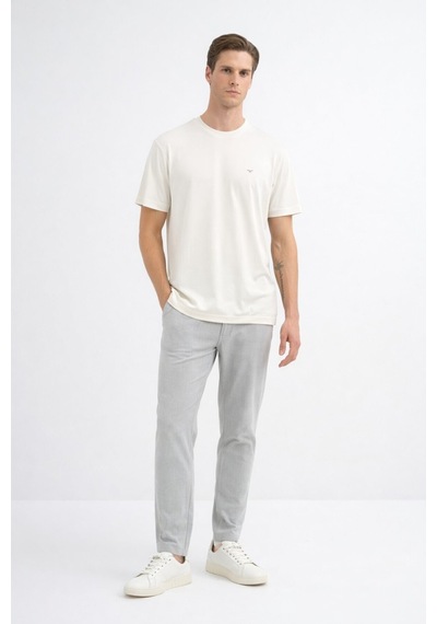 Cazador Erkek Modal Kumaş Basic Regular Fit 44105 Ekru