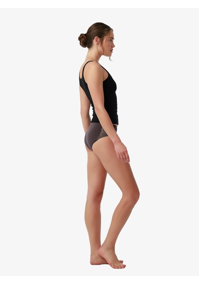 Kadın Modal Elastan Slip 1448 - Antrasit Antrasit