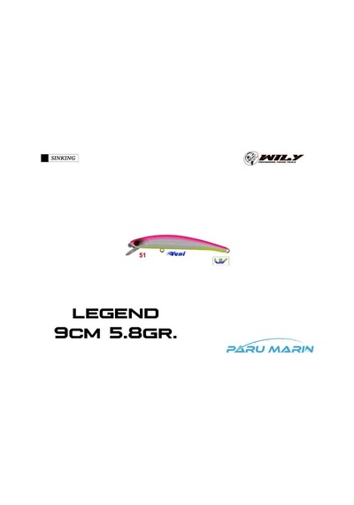 Wily Legend 9cm 5.8gr. Floating No:51