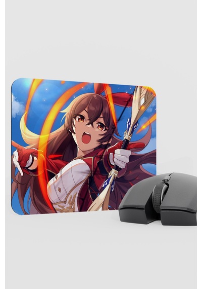 Amber Genshin Impact Anime Gacha V2 - 22x18 Gaming Mouse Pad Fare Altlığı