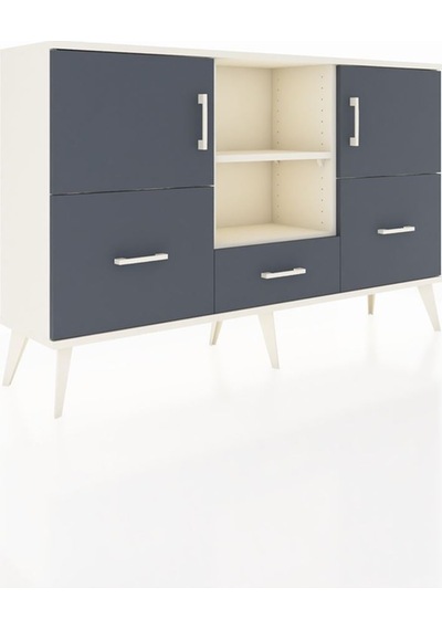 Arges Konsol 4 Raflı 3 Çekmeceli 3 Kapaklı 132x30x83 Aytaşı-antrasit/antrasit Antrasit/antrasit Arges Konsol 4 Raflı 3 Çekmeceli 3 Kapaklı 132x30x83 Aytaşı-antrasit/antrasit Antrasit/antrasit