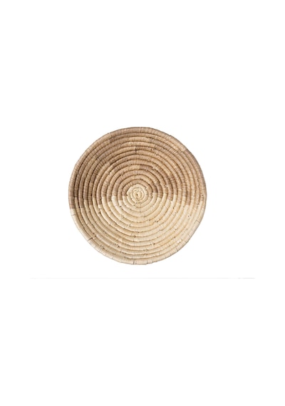 Koza Home Meander Natural Bambu Afrikan El Yapımı Duvar Tabağı Dekoru 45cmx