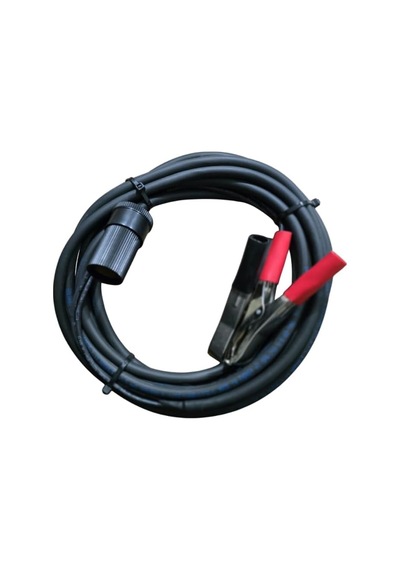 Aküden Bağlantılı Araç Çakmaklık Uzatma Kablosu Akü Maşalı 12-24v/16a 2 X1,5mm Ttr Bakır 5mt-siyah