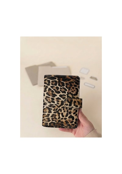 Bütçe Planlayıcı Manyetik Ajanda- Koyu Leopar Desenli Sticker Ve Challenge Hediyeli Çok Renkli