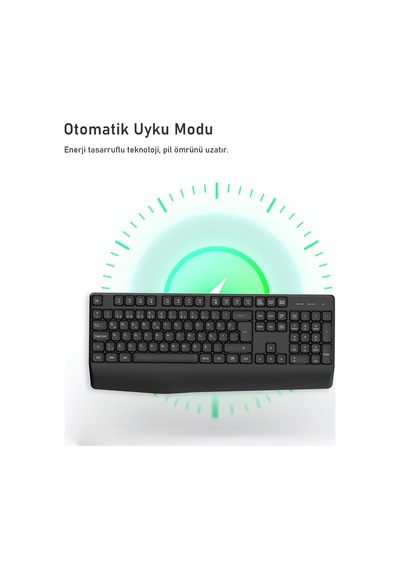 Philips Spk6348 Kablosuz Türkçe Q Klavye Siyah