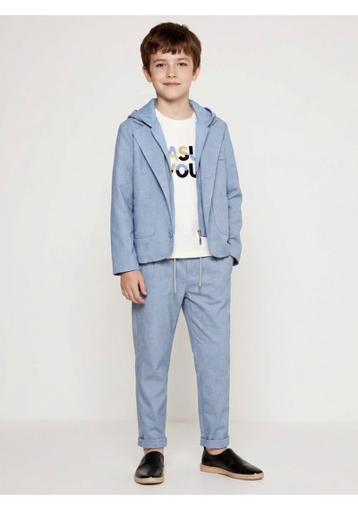 Xo Kids Erkek Çocuk 3lü Alt Üst Takım 6-9 Yaş 13216 Mavi