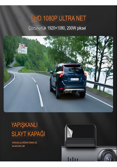 1080p Wi-fi Mini Araç Kamerası 170 Geniş Açı, Gece Görüş, Döngüsel Dvr Kayıt, Dash Araba Cam
