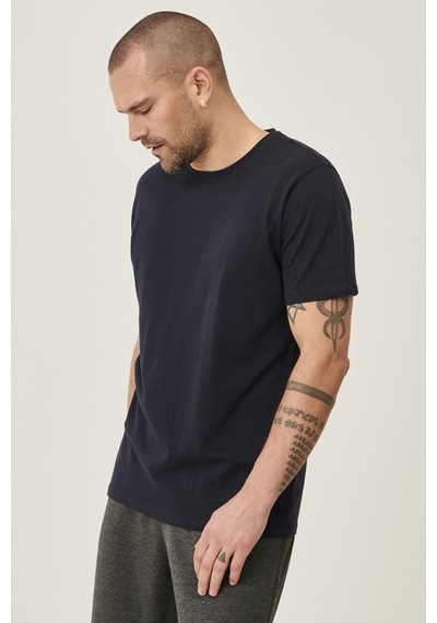 Ac&Co / Altınyıldız Classics Erkek Lacı Slim Fit Bisiklet Yaka 2'li Düz Tişört Paketi