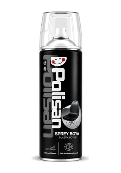 Polisan Sprey Boya Plastik Boyası Mat Siyah 400ml Diğer