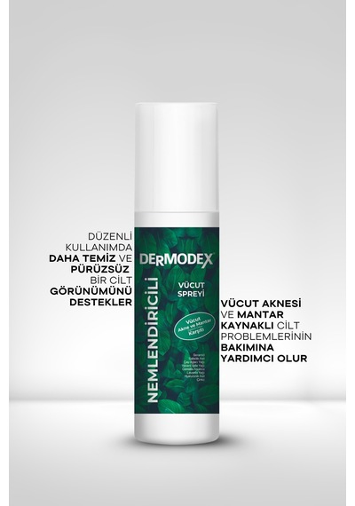 Dermodex Nemlendirici Ve Akneye Eğilimli Ciltler İçin Vücut Spreyi 200 Ml
