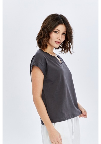 Fashion Friends Kadın Bluz 26y0034k1 Antrasit