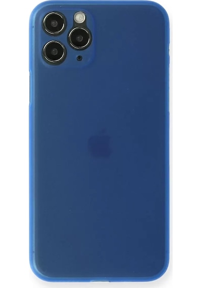 Newface Apple iPhone Uyumlu 11 Pro Max Kılıf Pp Ultra İnce Kapak - Mavi Belirtilmemiş