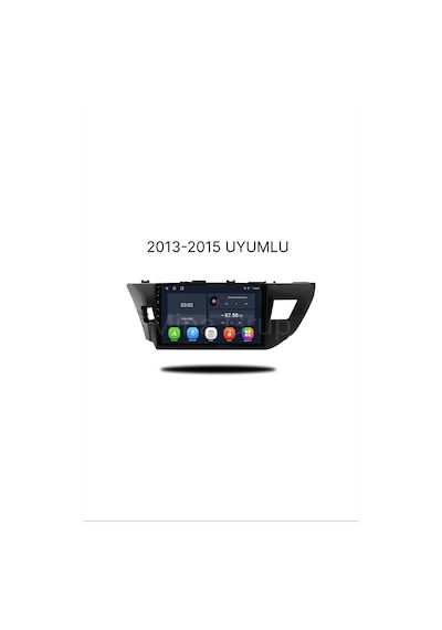 Snp Serisi Toyota Corolla 2013 - 2015 Uyumlu 4-64 Gb Hafıza Multimedya Sistemi Ve Geri Görüş Kamerası 10"